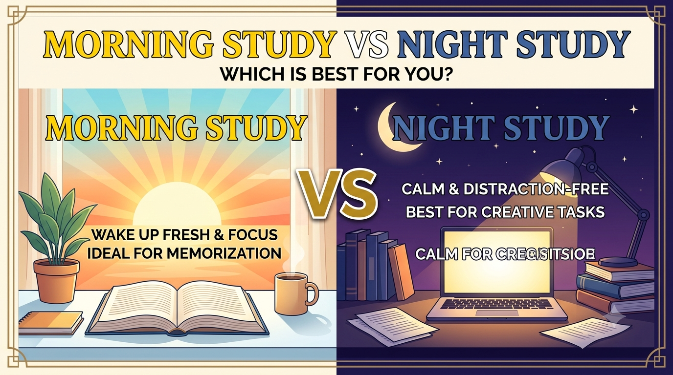 Morning Study vs Night Study - Disha Classes