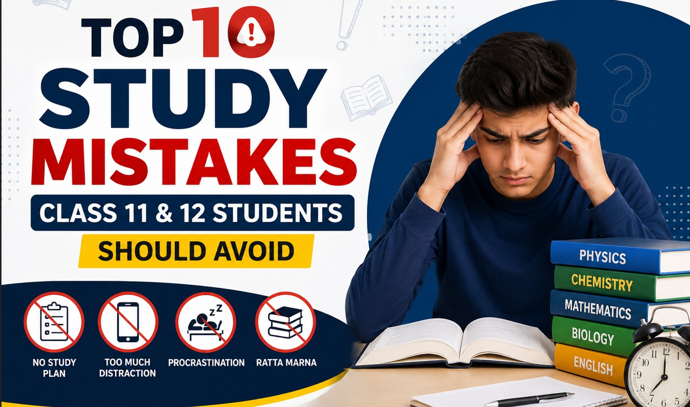 Top 10 Study Mistakes Class 11 & 12 Students Should Avoid - Disha Classes