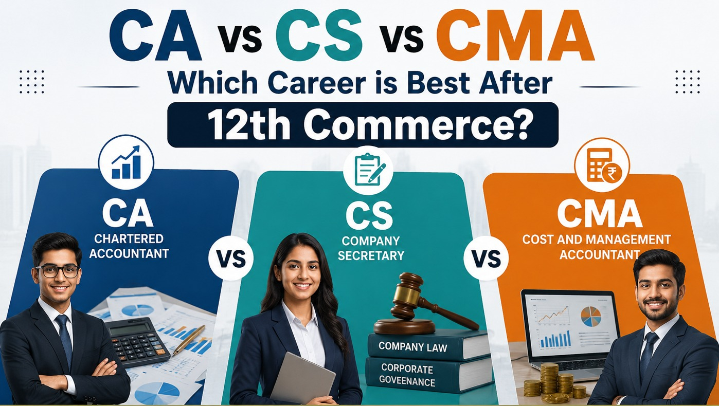 CA vs CS vs CMA – Which Career is Best After 12th Commerce? - Disha Classes