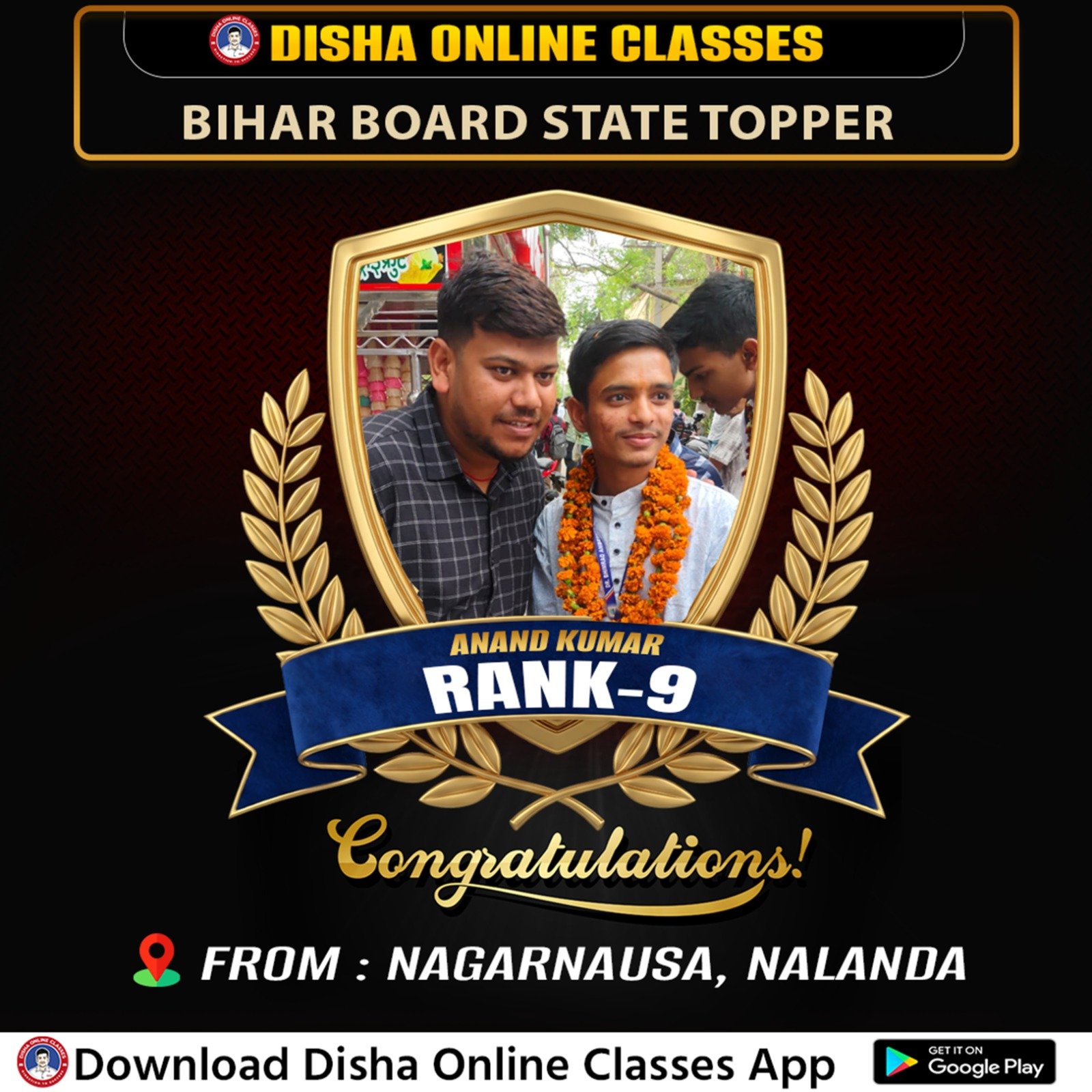 Class 10th Topper - Bihar Board India Best
